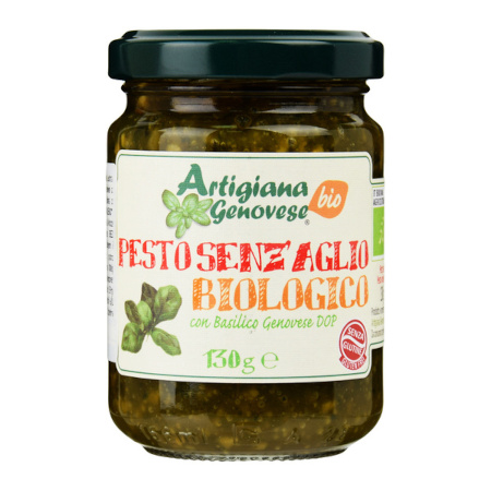 Pesto bazyliowe bez czosnku BIO D.O.P. 130 g Artigiana Genovese