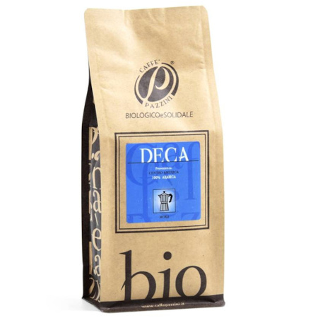 KAWA DECA bezkofeinowa mielona 250g BIO Caffe Pazzini (kawiarka)