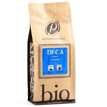 KAWA DECA bezkofeinowa mielona 250g BIO Caffe Pazzini (zaparzacz, ekspres przelewowy)
