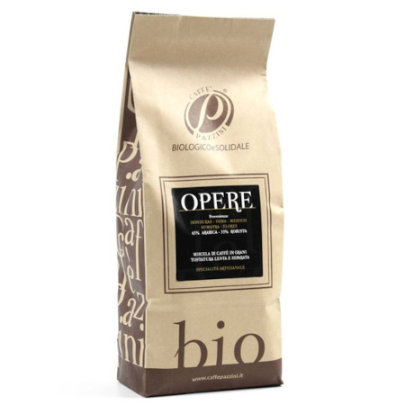 KAWA OPERE BLACK ziarnista 250g BIO Caffe Pazzini