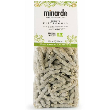 MAKARON BUSIATA AL PISTACCHIO pistacje BIO 250G SUPER FOOD Minardo