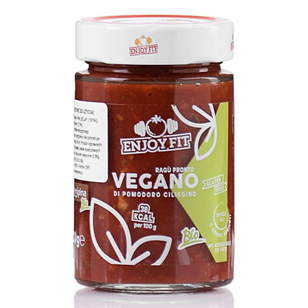 ENJOY FIT wegański sos ragu z nuggetsami sojowymi RAGU PRONTO VEGANO BIO Salemipina 200G