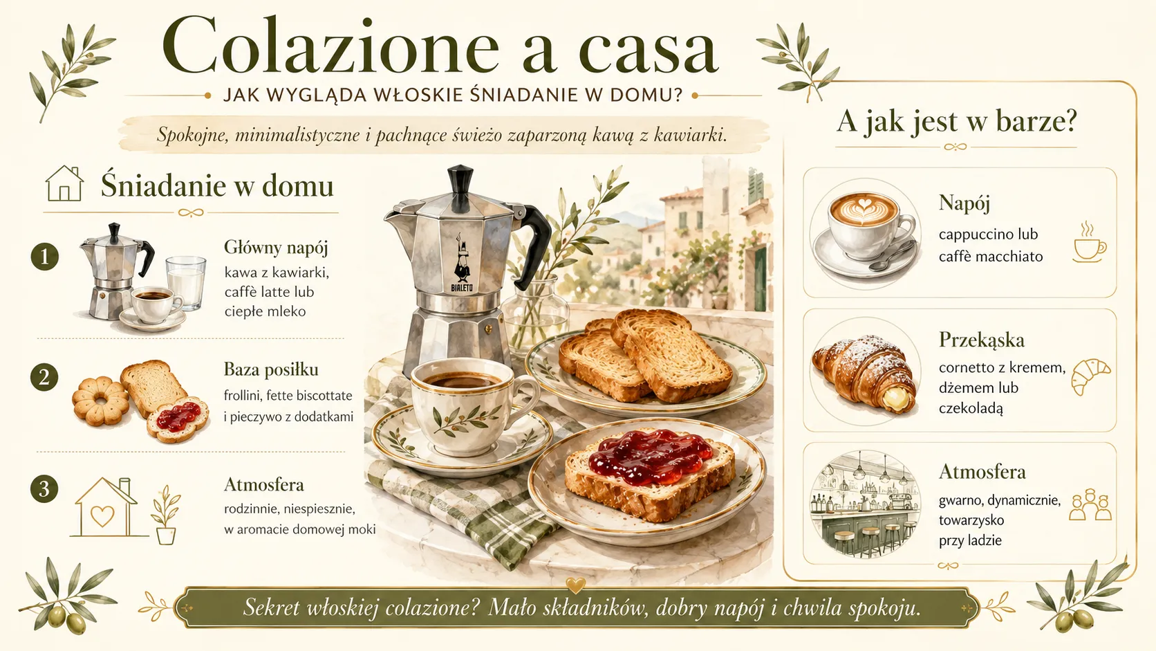Colazione a casa - jak wygląda włoskie śniadanie w domu?