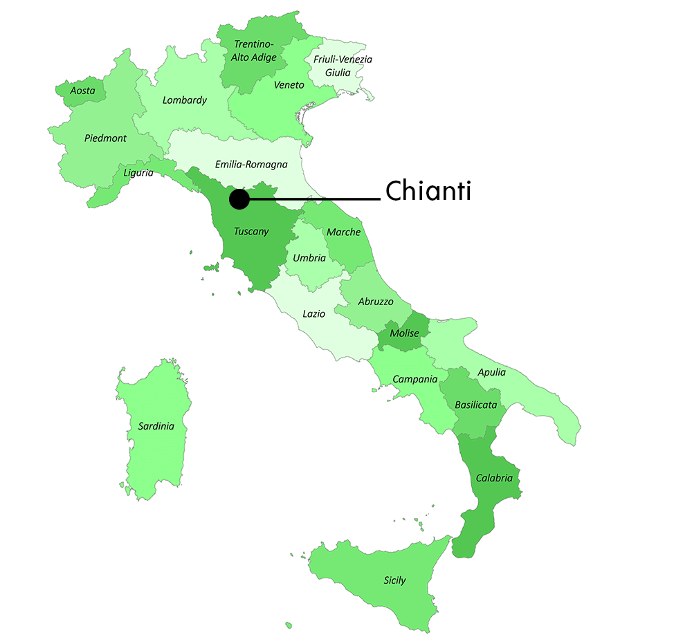 Region Chianti w Toskanii