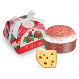 Włoska babka Panettone z truskawkami i białą czekoladą 750 g Pasticceria Fraccaro