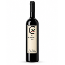 Włoskie czerwone wino wytrawne Il Ritrovo Toscana IGT 2017 BIO Cabernet Sauvignon 70% Merlot 30% La Casa di Bricciano