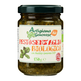 Pesto bazyliowe bez czosnku BIO D.O.P. 130 g Artigiana Genovese