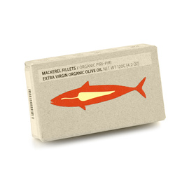 Filety z makreli portugalskiej z piri-piri w oliwie BIO w puszce 120 g Maria Organic