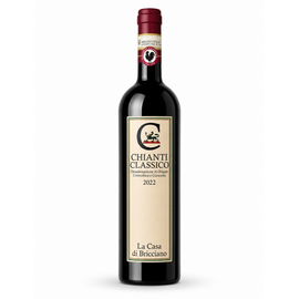 Włoskie czerwone wino wytrawne Chianti Classico Riserva DOCG 2022 BIO La Casa di Bricciano