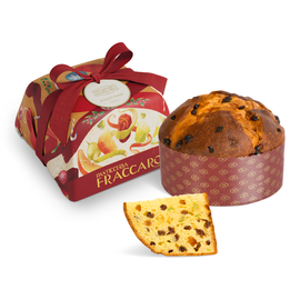 Włoska babka Panettone z miodem, rodzynkami i kandyzowanymi cytrusami 1 kg Pasticceria Fraccaro