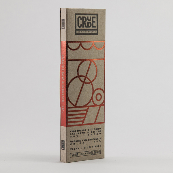 Czekolada surowa CRUDE RAW 80% BIO 50g Sabadi