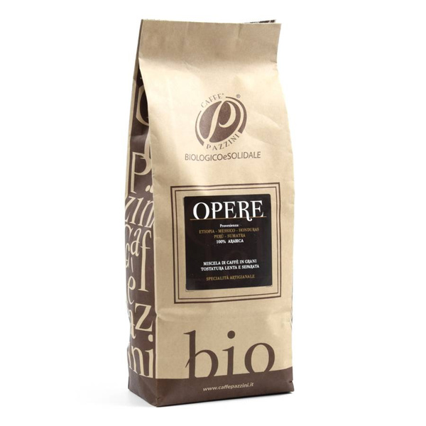 KAWA OPERE BROWN ziarnista 250g BIO Caffe Pazzini