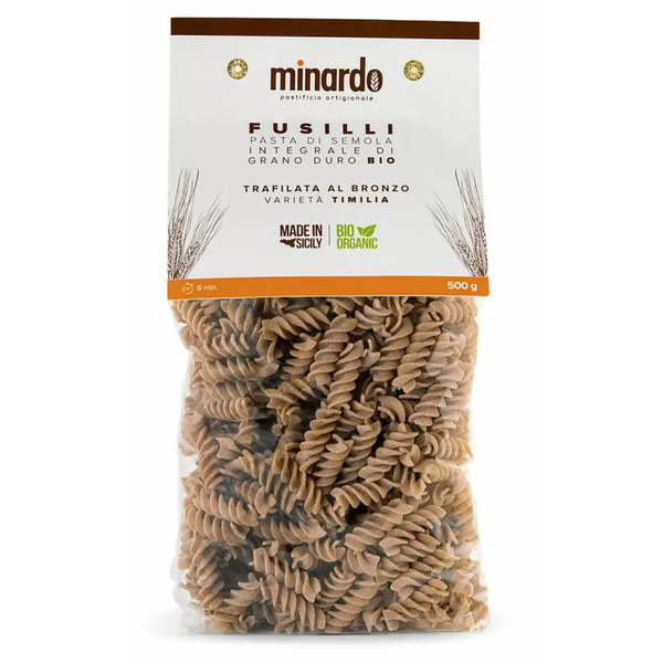 MAKARON FUSILLI INTEGRALE pełnoziarnisty BIO 500g Minardo