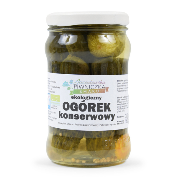 OGÓREK KONSERWOWY BIO 160g Jacentowska Piwniczka Smaku