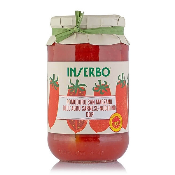 POMIDORY CAŁE BEZ SKÓRKI Pomodoro San Marzano DOP 520G Inserbo