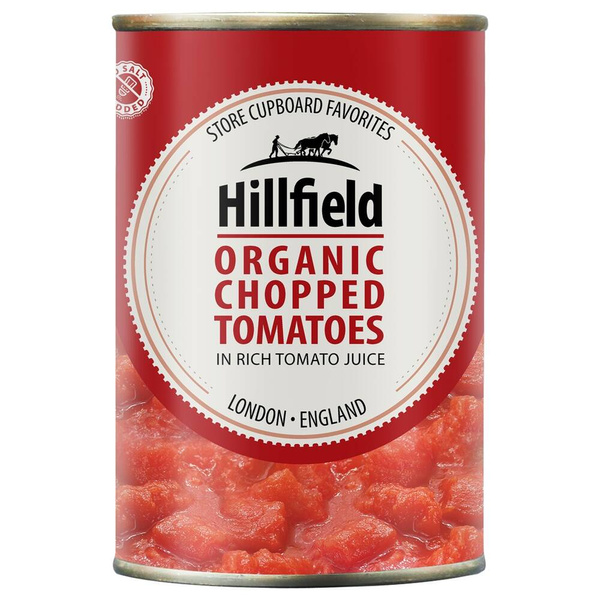 POMIDORY SIEKANE W SOSIE POMIDOROWYM, PUSZKA 400g BIO Hillfield Coppola Foods