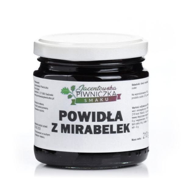 POWIDŁA Z MIRABELEK 210G Jacentowska Piwniczka Smaku